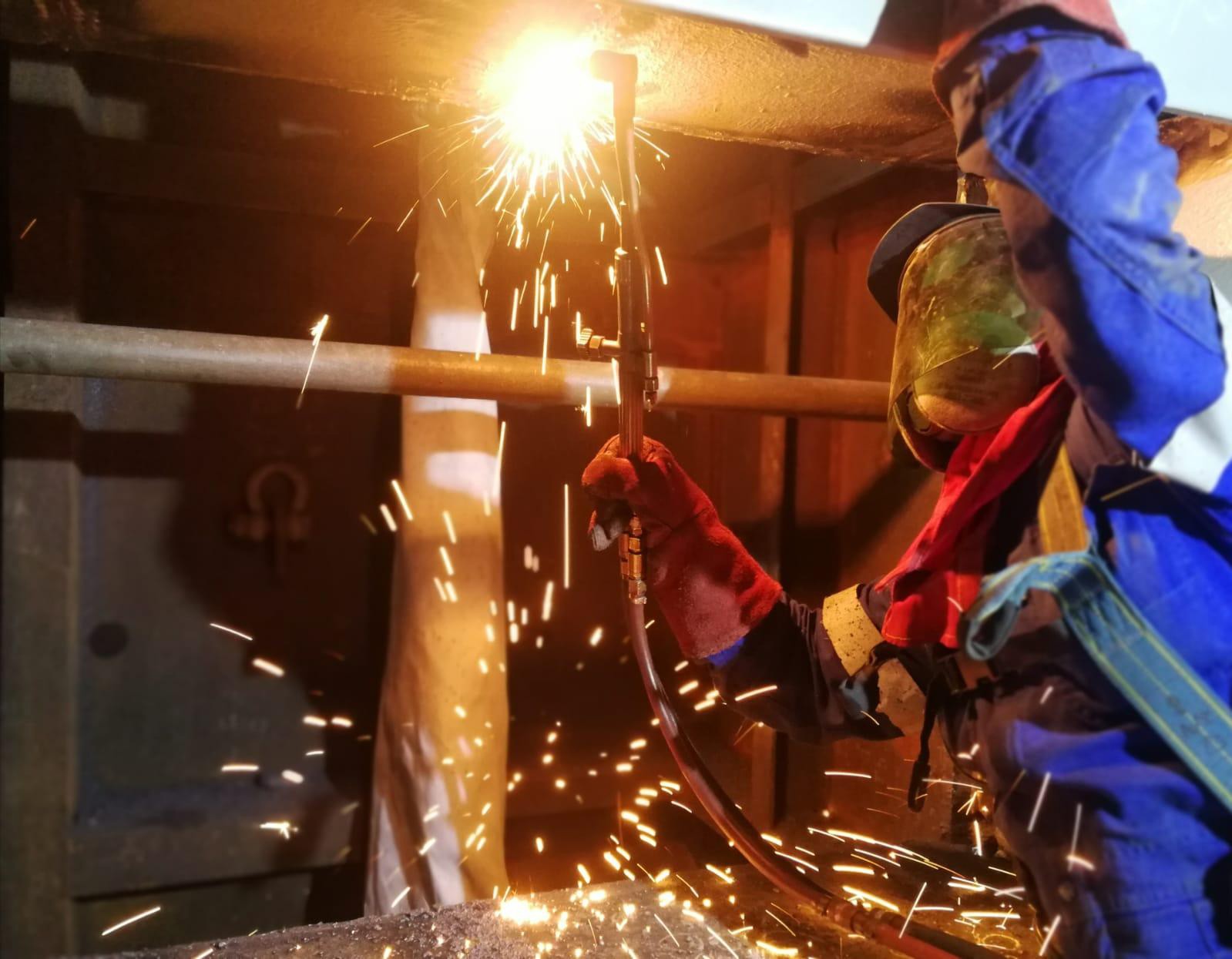 Rope access welding_ vertical jobs welding