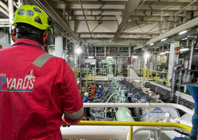 Main engine repair AS FREYA Tenerife Shipyards